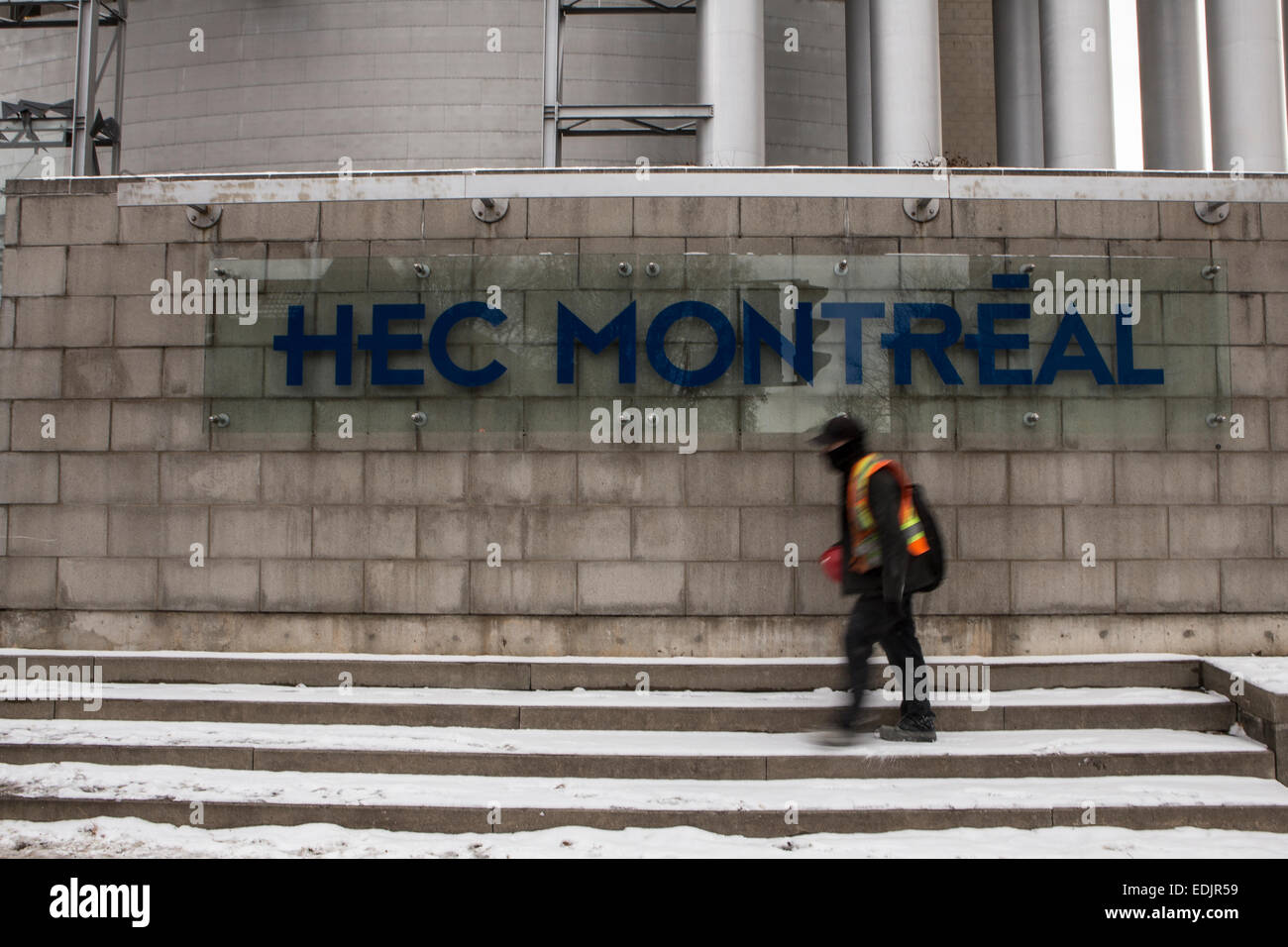 HEC Montreal is pictured in Montreal Stock Photo