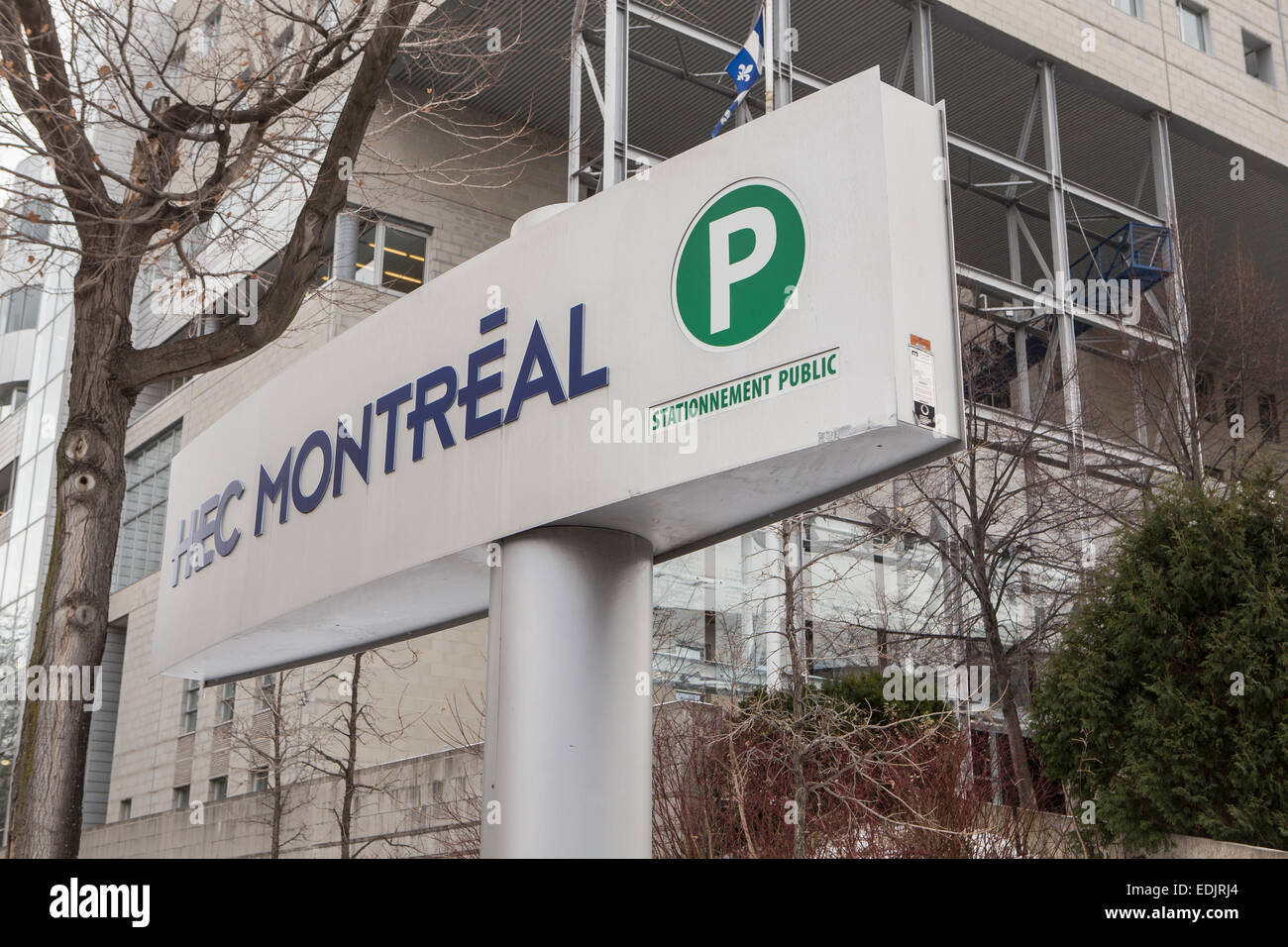 HEC Montreal is pictured in Montreal Stock Photo