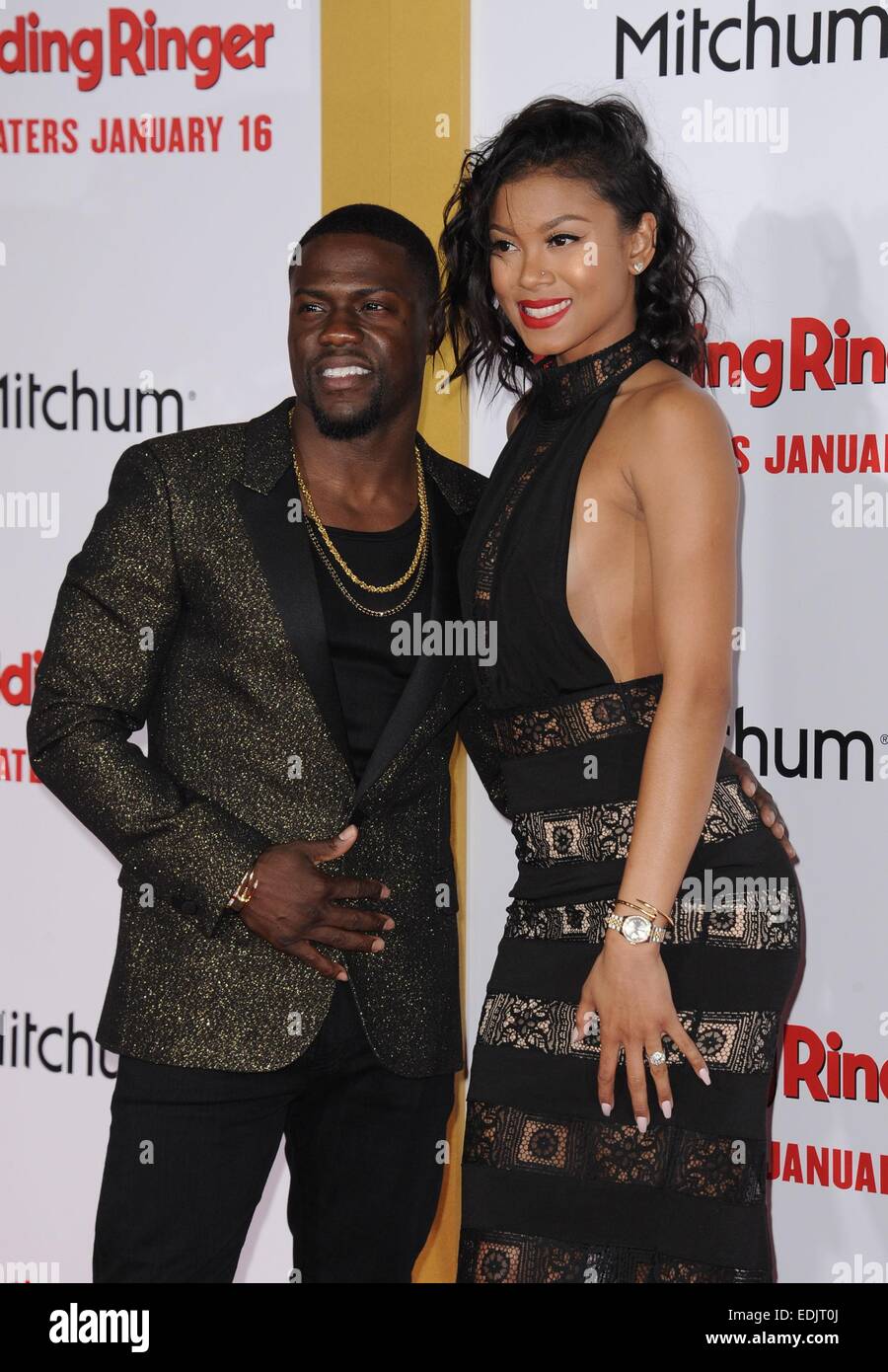 New York, NY, USA. 6th Jan, 2015. Kevin Hart, Eniko Parrish at arrivals ...