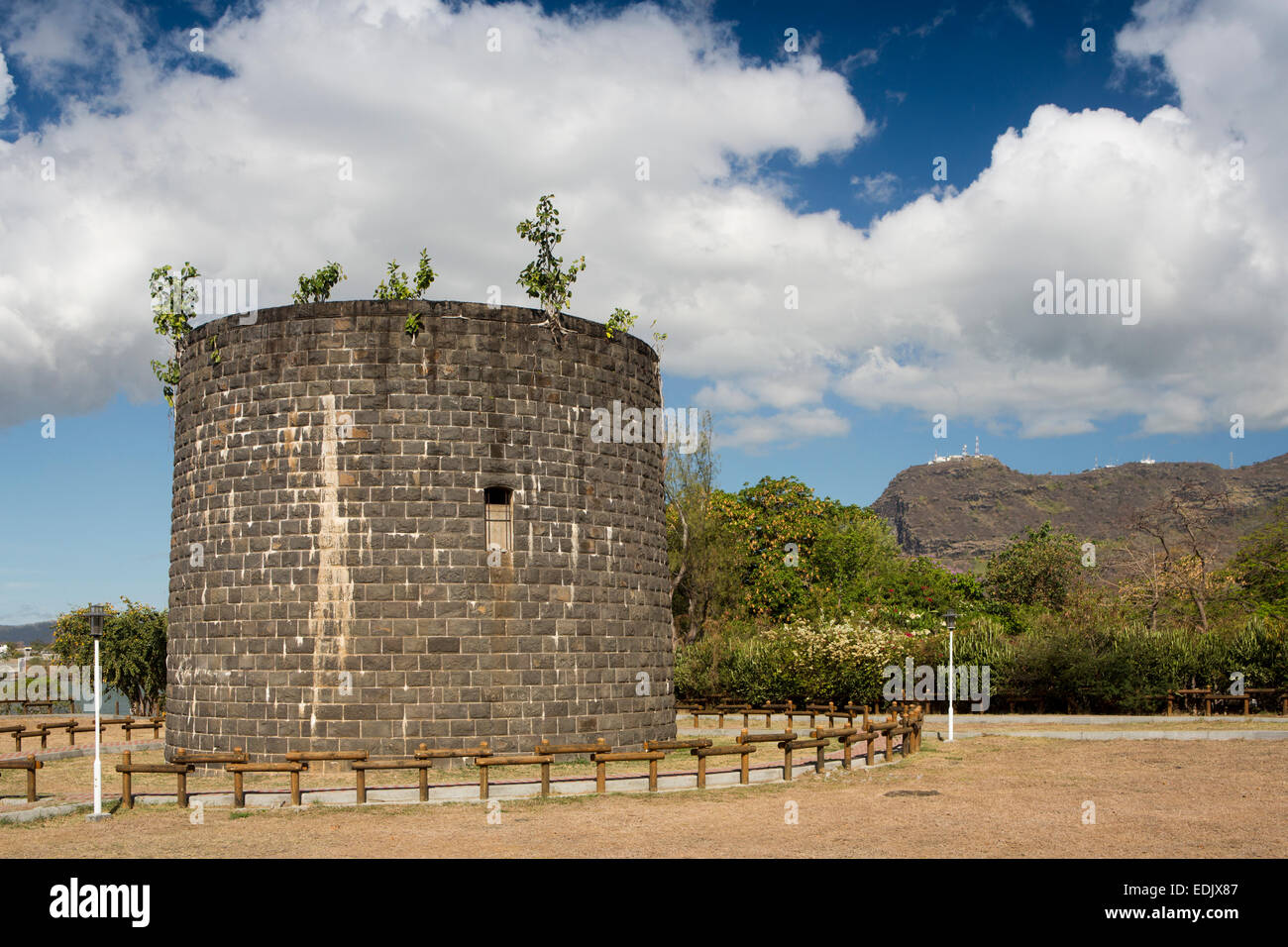 Mauritius, Port Louis, Pointe aux Sables, Martello tower, C19th century