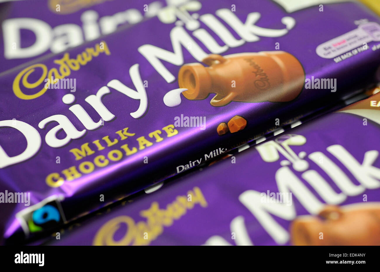 Cadbury Dairy Milk bar Stock Photo