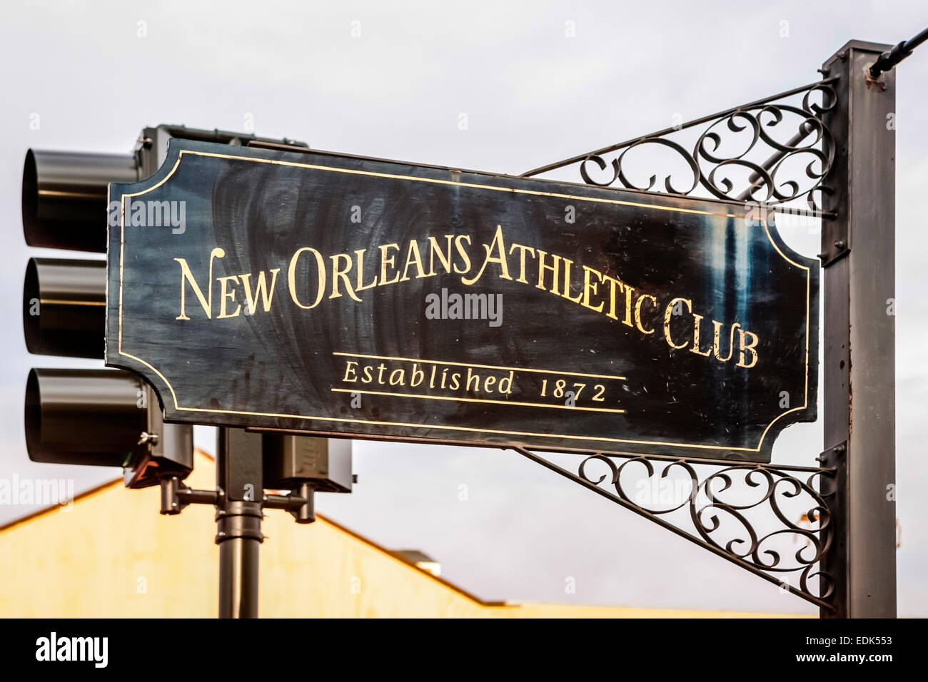 Overhead Sign outside the New Orleans Athletic Club Stock Photo - Alamy