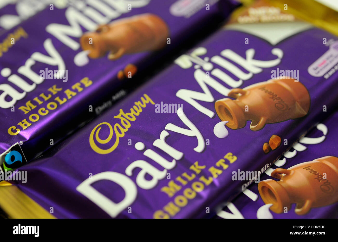 Cadbury Dairy Milk bar Stock Photo