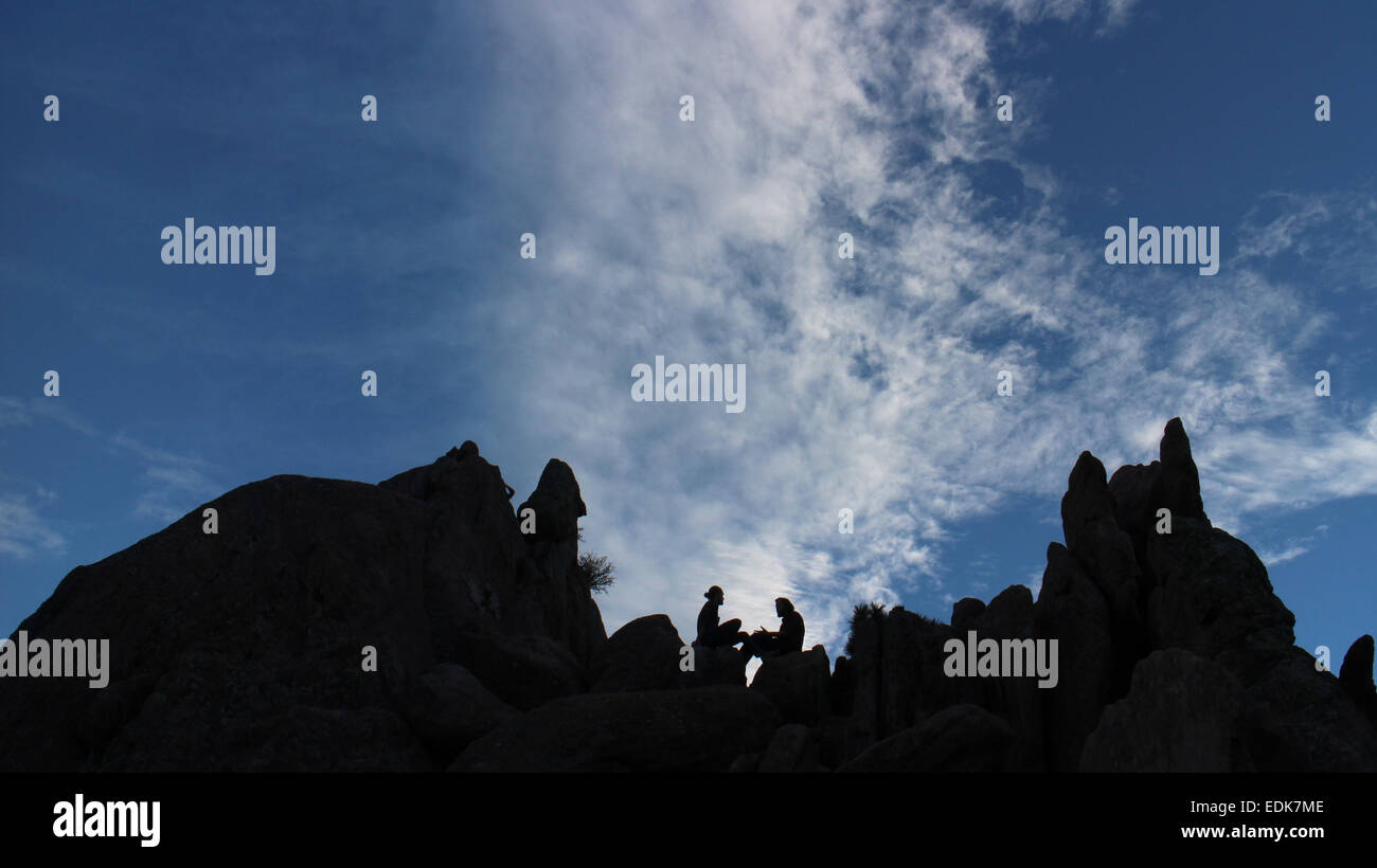 Hiker silhouette hi-res stock photography and images - Alamy