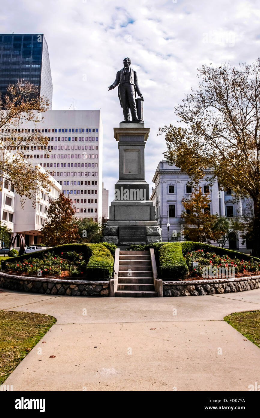 Statue of Henry Clay in Lafayette Square, New Orleans LA Stock Photo