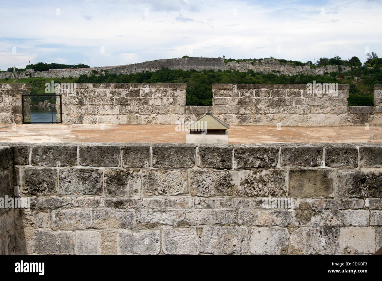 Walls of Castillo de la Fuerza Stock Photo