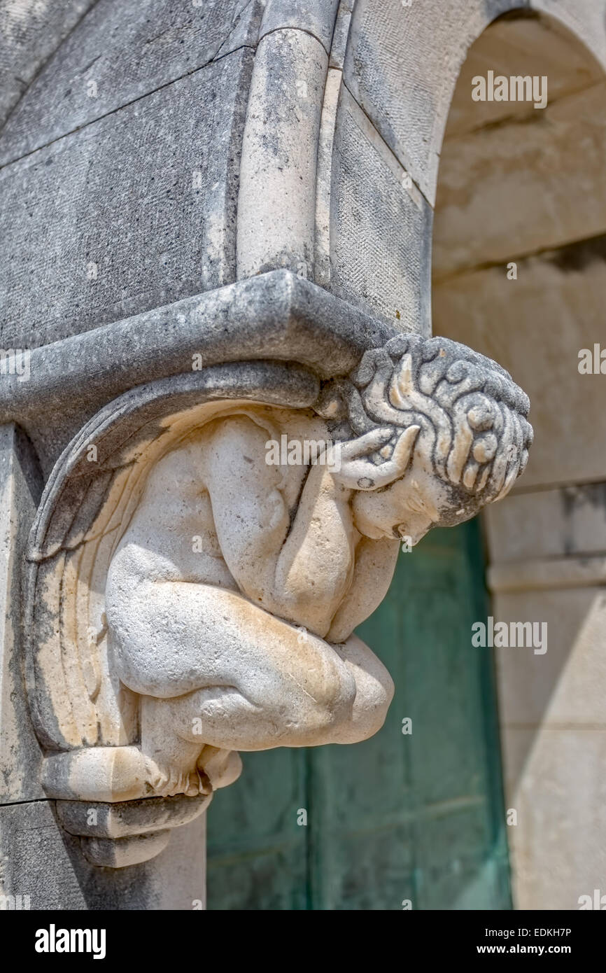 Angel Statue Door Decoration Stock Photo 77262634 Alamy
