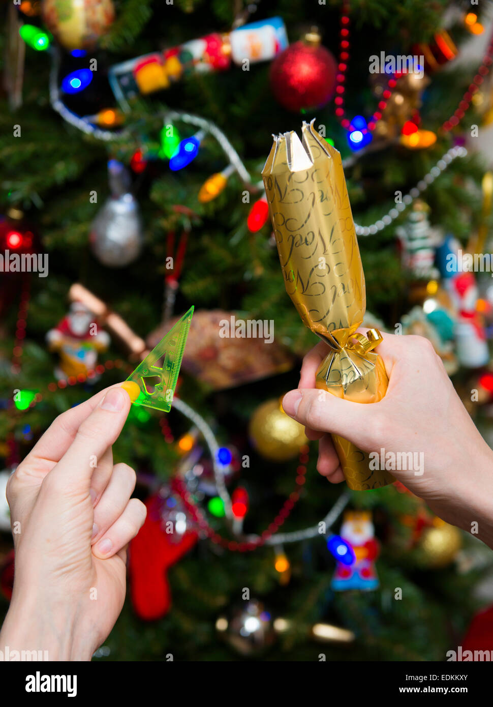 A toy from a Christmas cracker Stock Photo Alamy