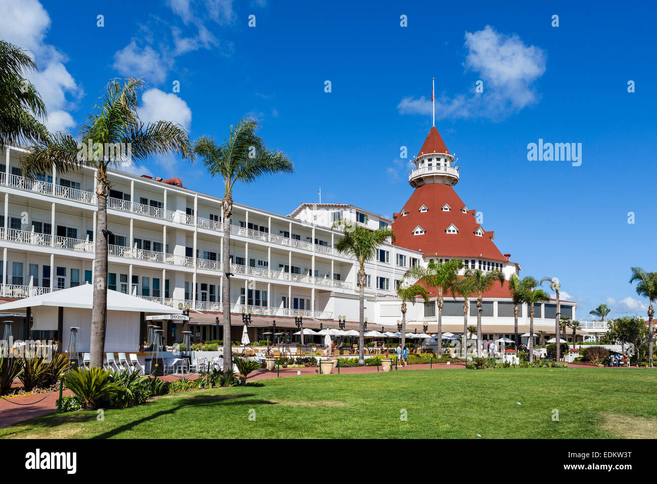 The Hotel del Coronado, Coronado Beach, San Diego, California, USA Stock Photo