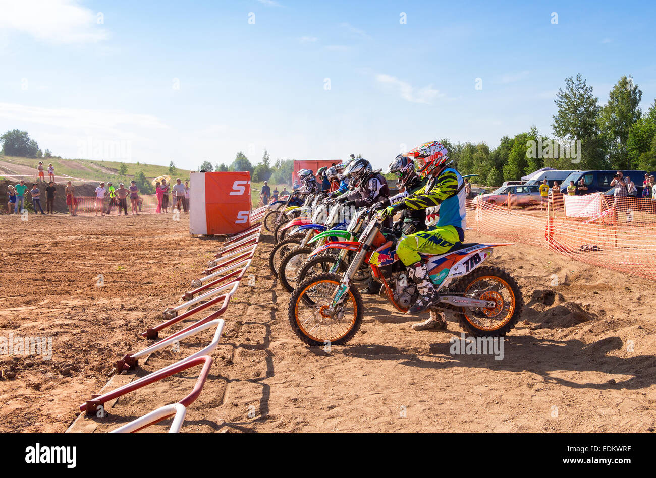 Motocross Race Start Line Hi Res Stock Photography And Images Alamy