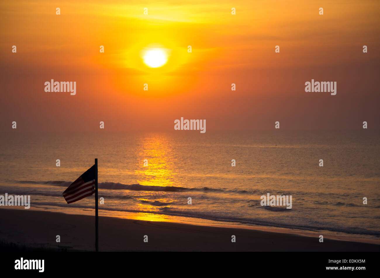 Sunrise over the Atlantic Stock Photo - Alamy