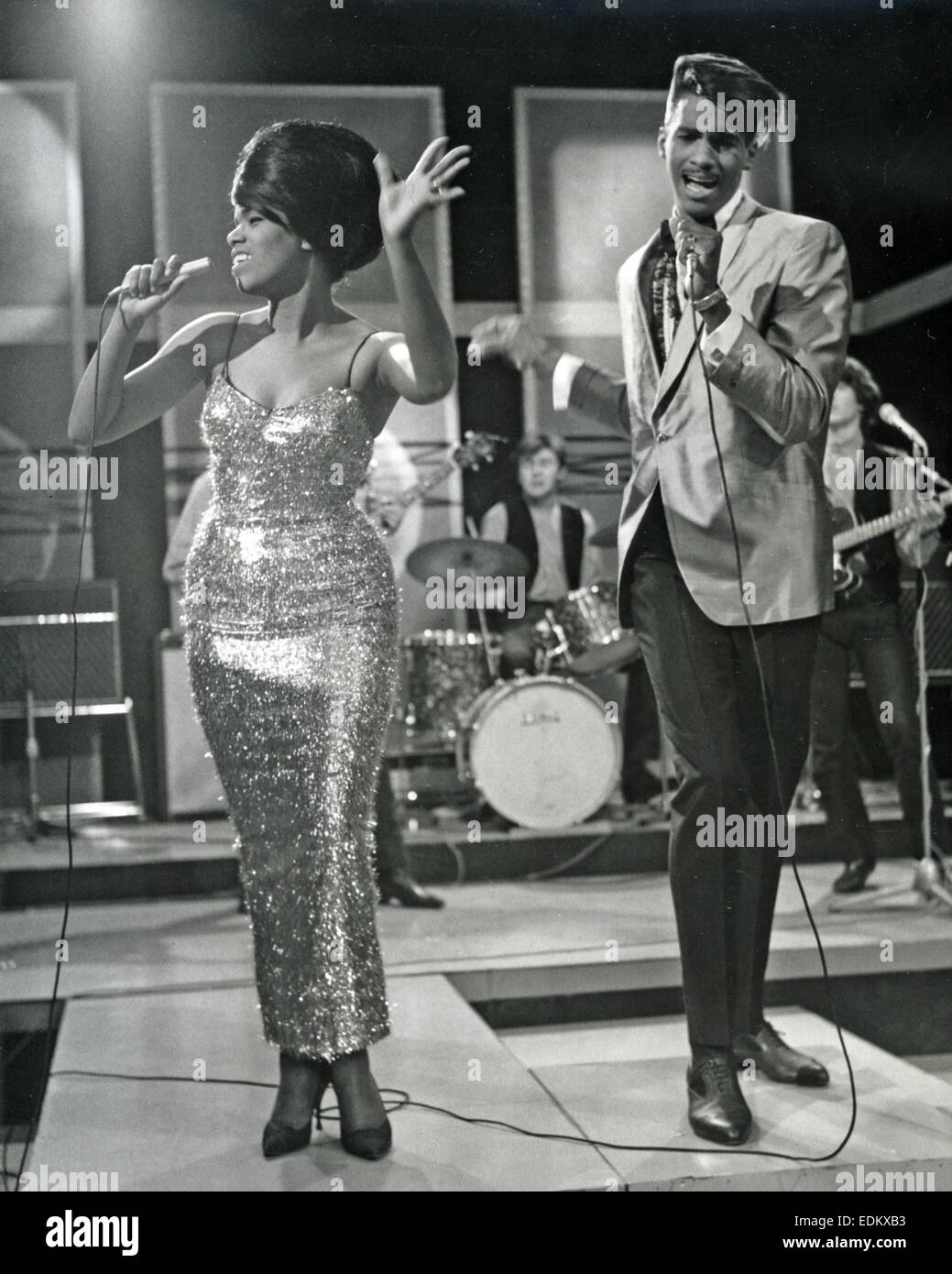 INEZ AND CHARLIE FOXX  Afro-American pop duo in 1964 Stock Photo