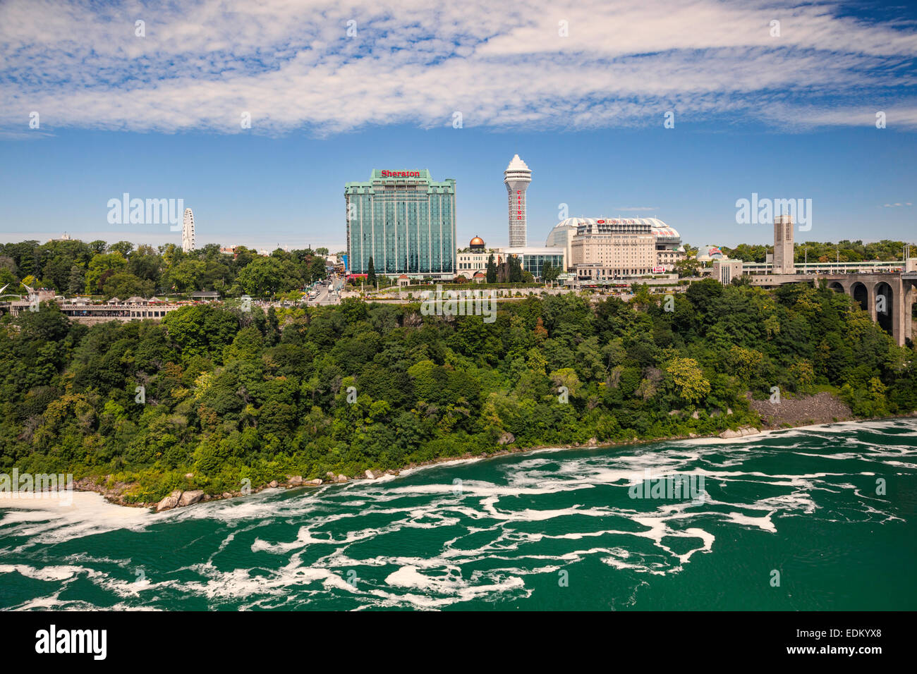 Niagara Falls as seen from the Niagara Falls State Park in New York