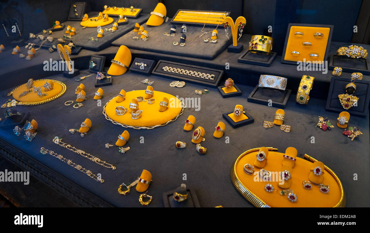 Golden store Pont Vecchio Florence Italy Stock Photo Alamy