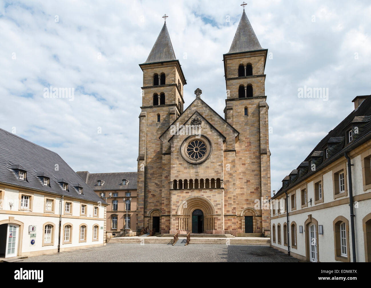 Abbey of Saint Willibrord, Echternach, Luxembourg Stock Photo
