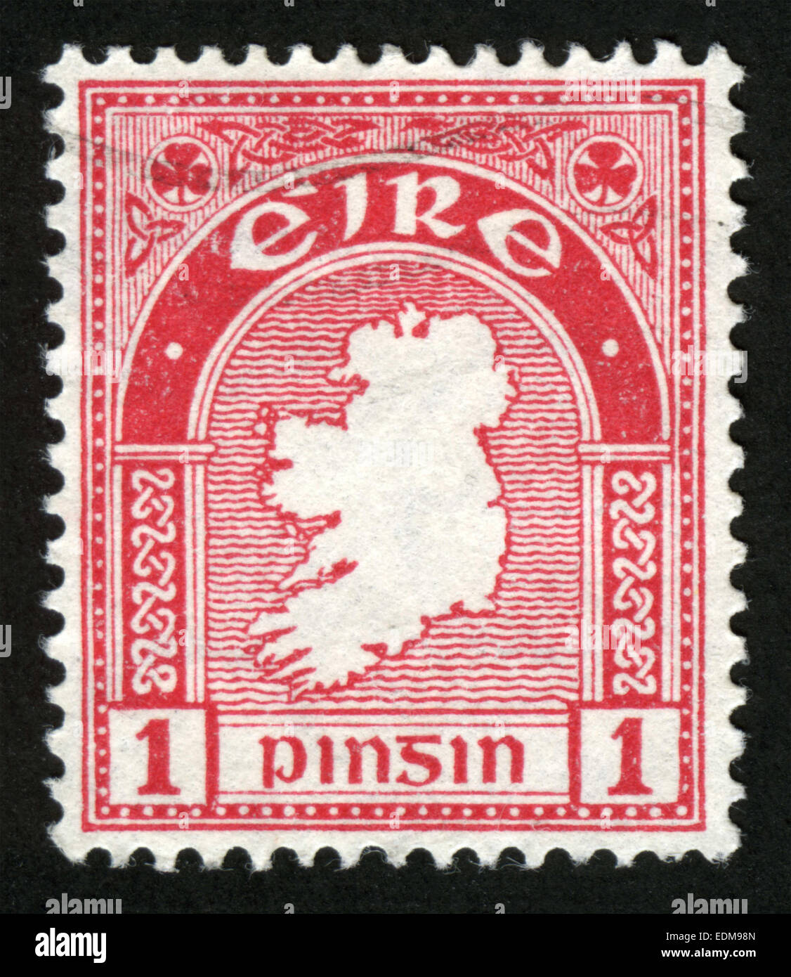 Ireland, 'Map of Ireland': the first Irish postage stamp, 1922 Stock Photo