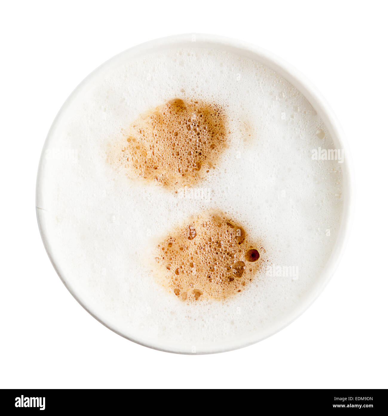 paper cup espresso coffee with foam on top of shot in studio on white background Stock Photo Alamy