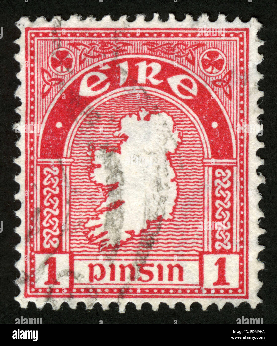 Ireland, 'Map of Ireland': the first Irish postage stamp, 1922 Stock Photo