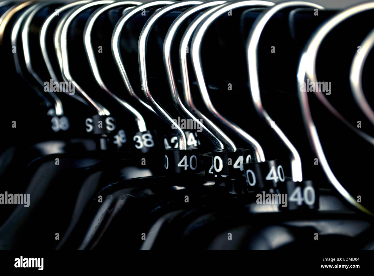Coat hangers sizes hires stock photography and images Alamy