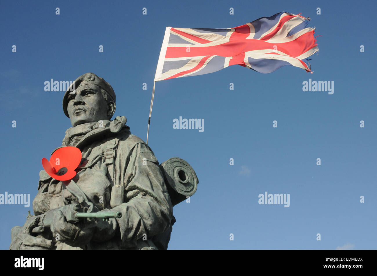 The Yomper statue at the Royal Marines Museum, Southsea, Portsmouth