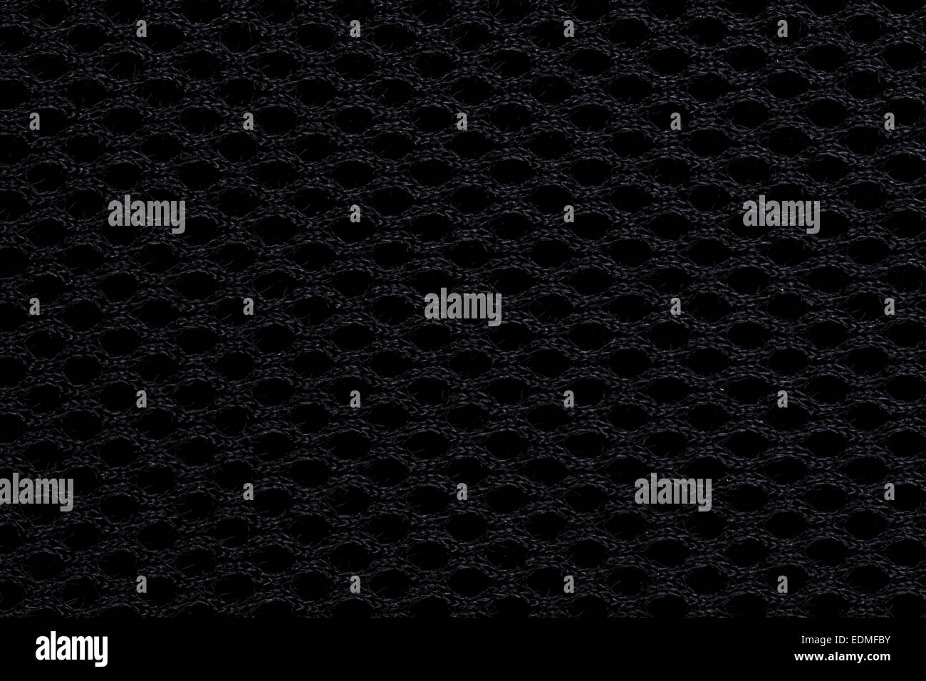 Black fabric with dots, a background or texture Stock Photo