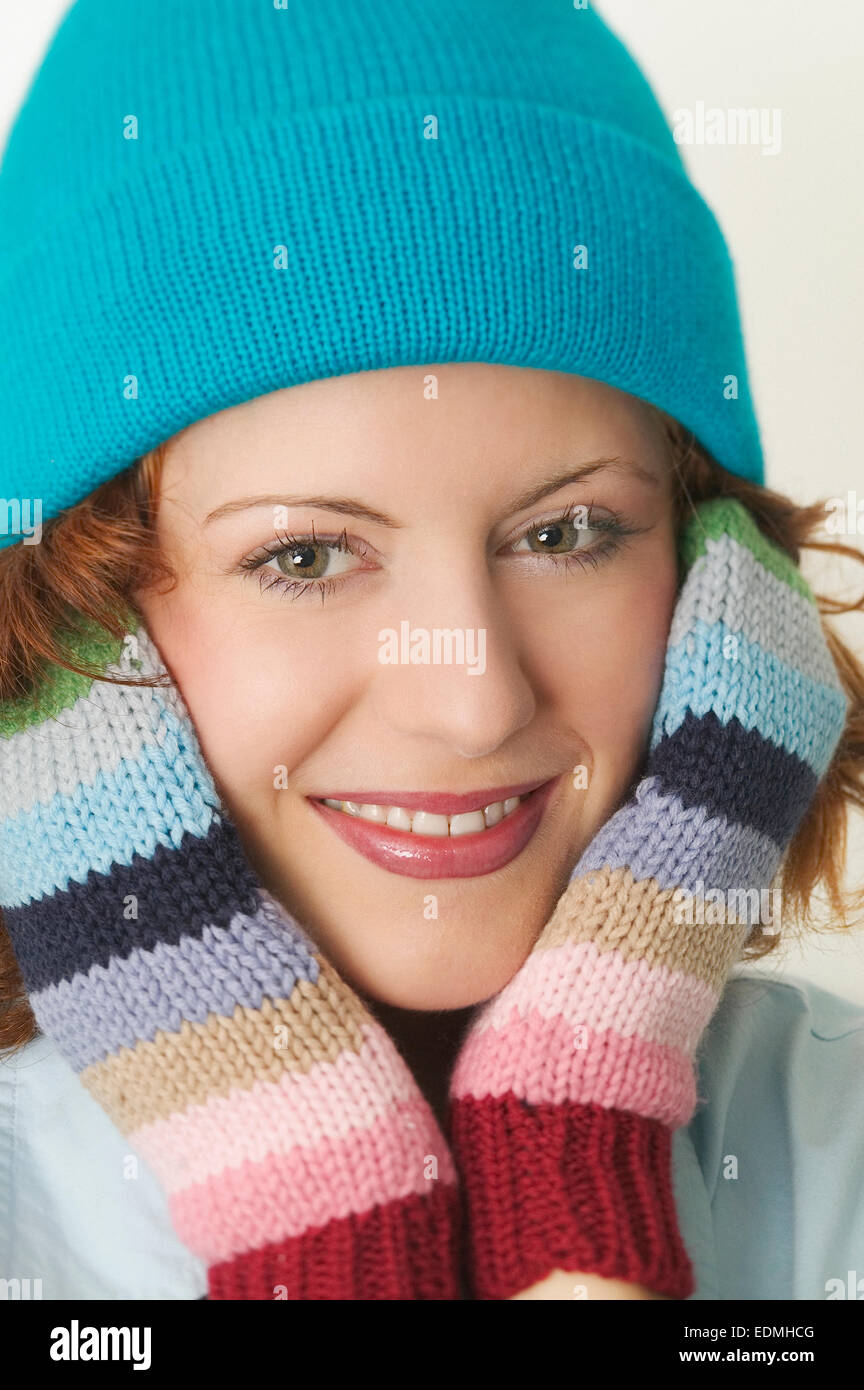Portrait happy female person hi-res stock photography and images - Alamy
