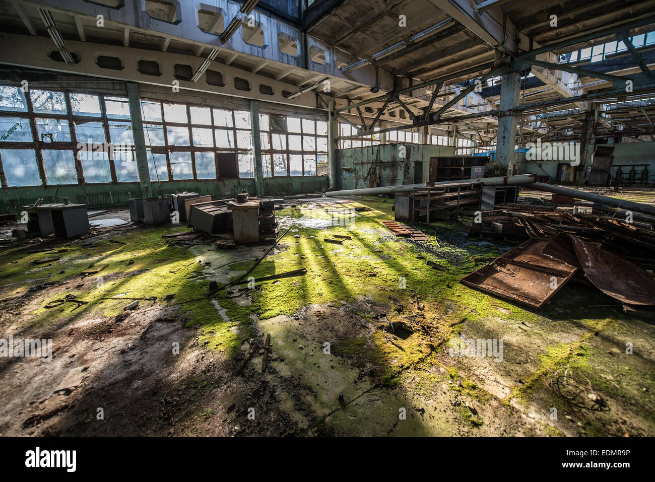one of the main workshop in JUPITER factory in Pripyat abandoned city ...