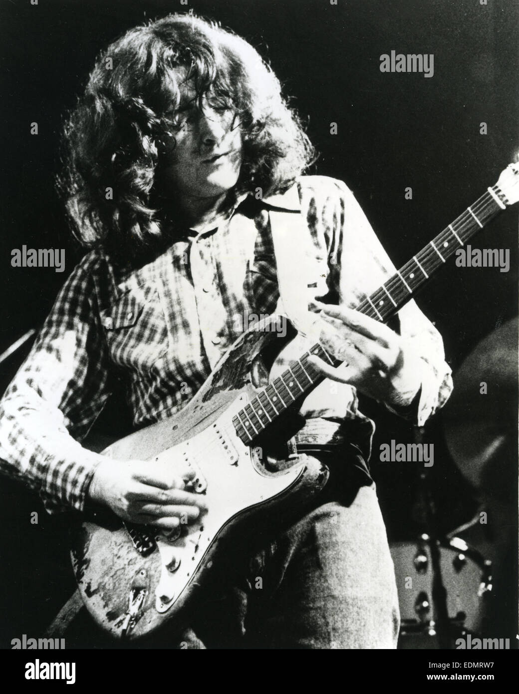 RORY GALLAGHER (1948-1995)  Promotional photo of Irish blues-rock musician about 1975 Stock Photo