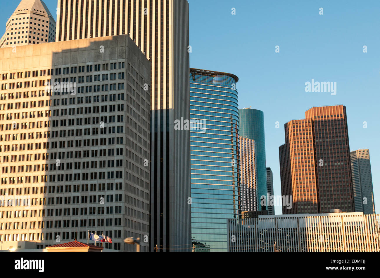 High rises in downtown Houston, Texas Stock Photo Alamy