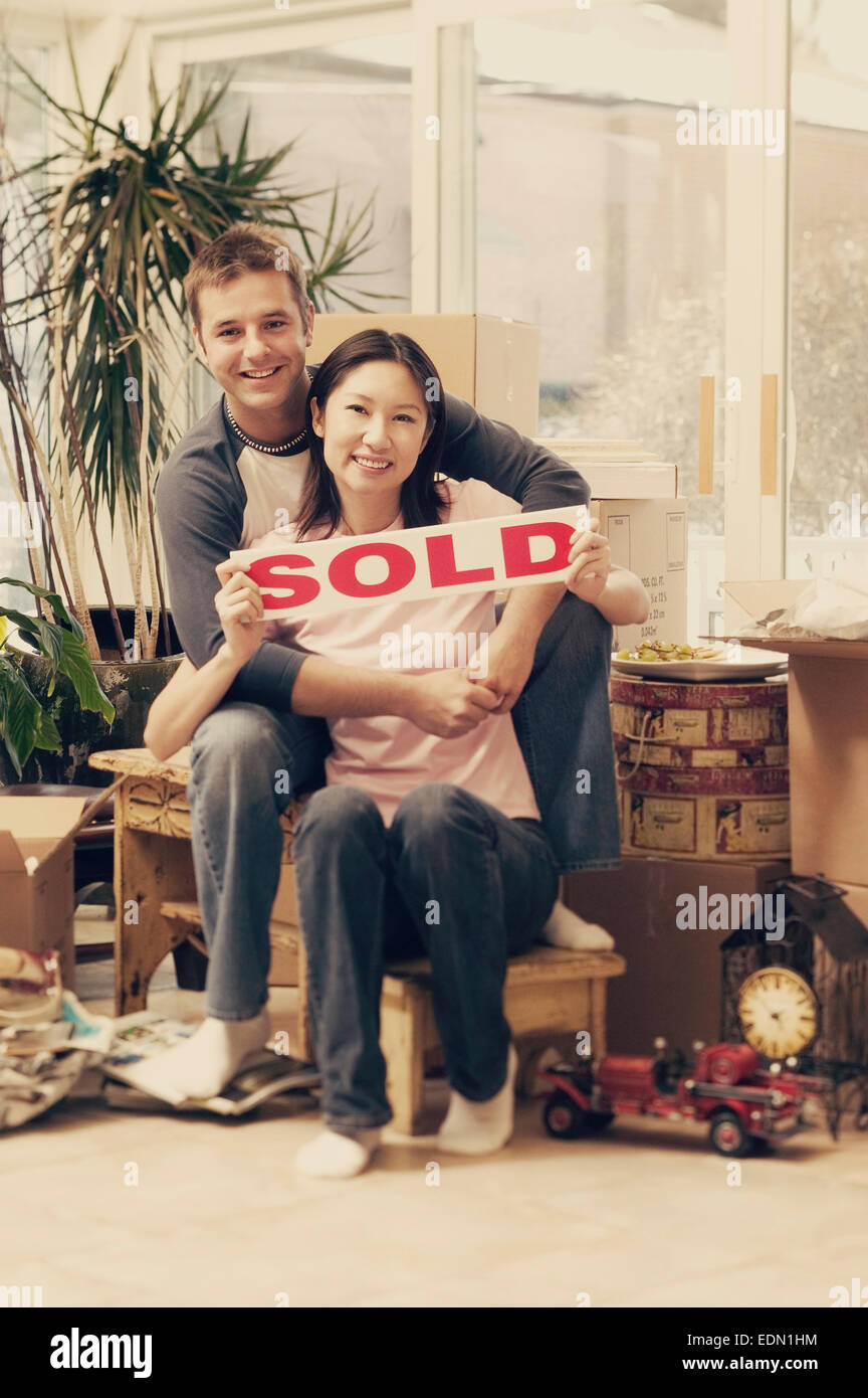 Couples first home Stock Photo