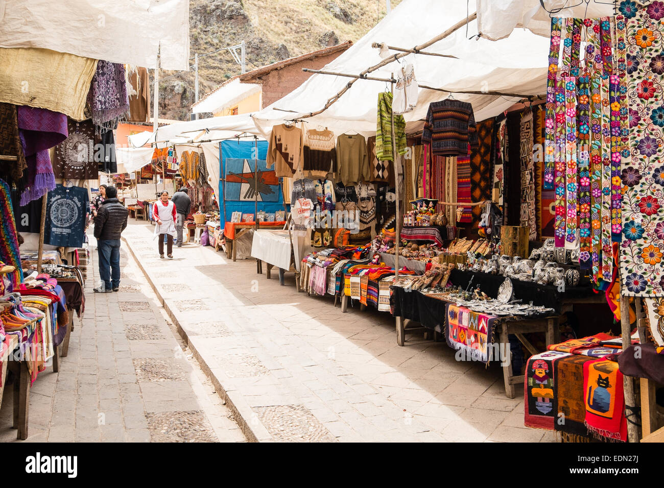 Pisac Market, Peru Stock Photo