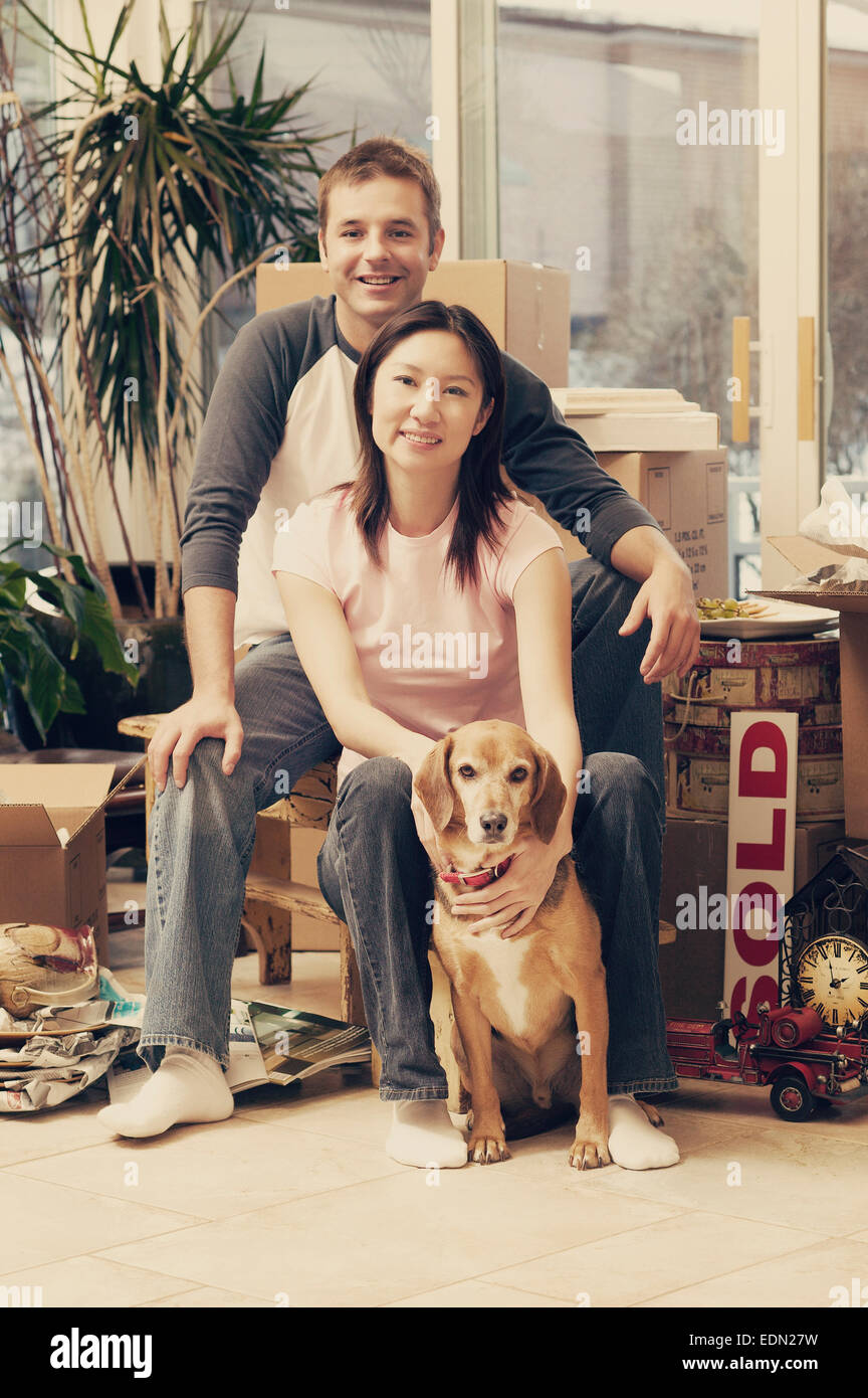 Couples first home Stock Photo