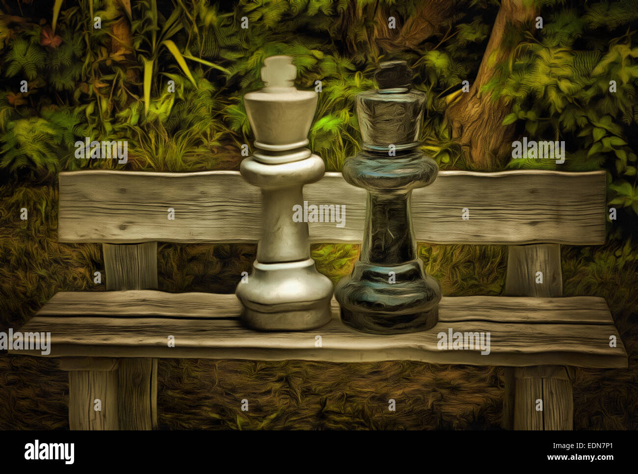 Chess painting hi-res stock photography and images - Alamy