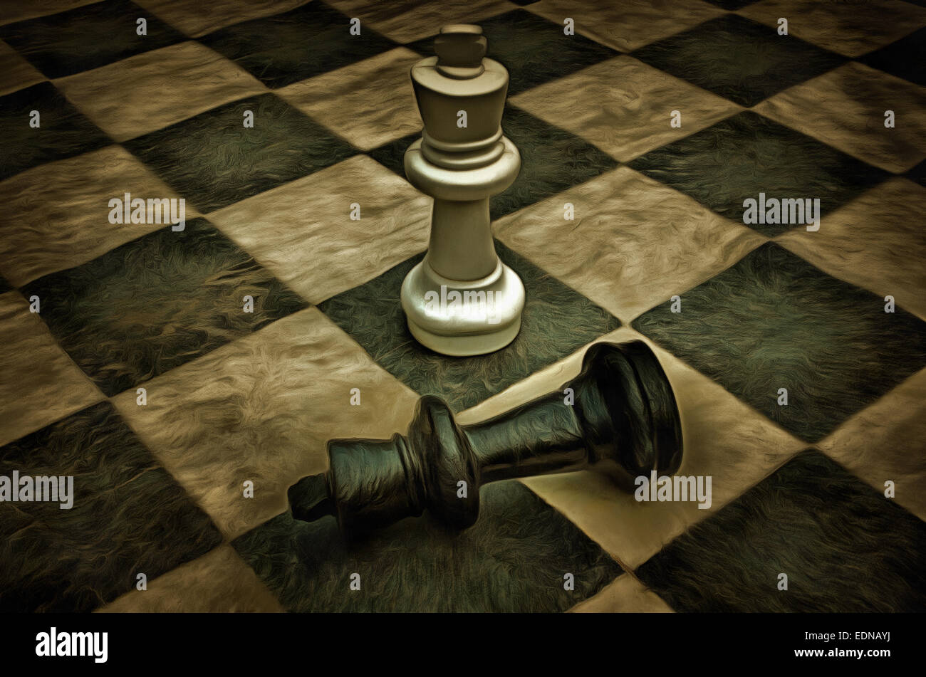 Chessboard painting hi-res stock photography and images - Alamy