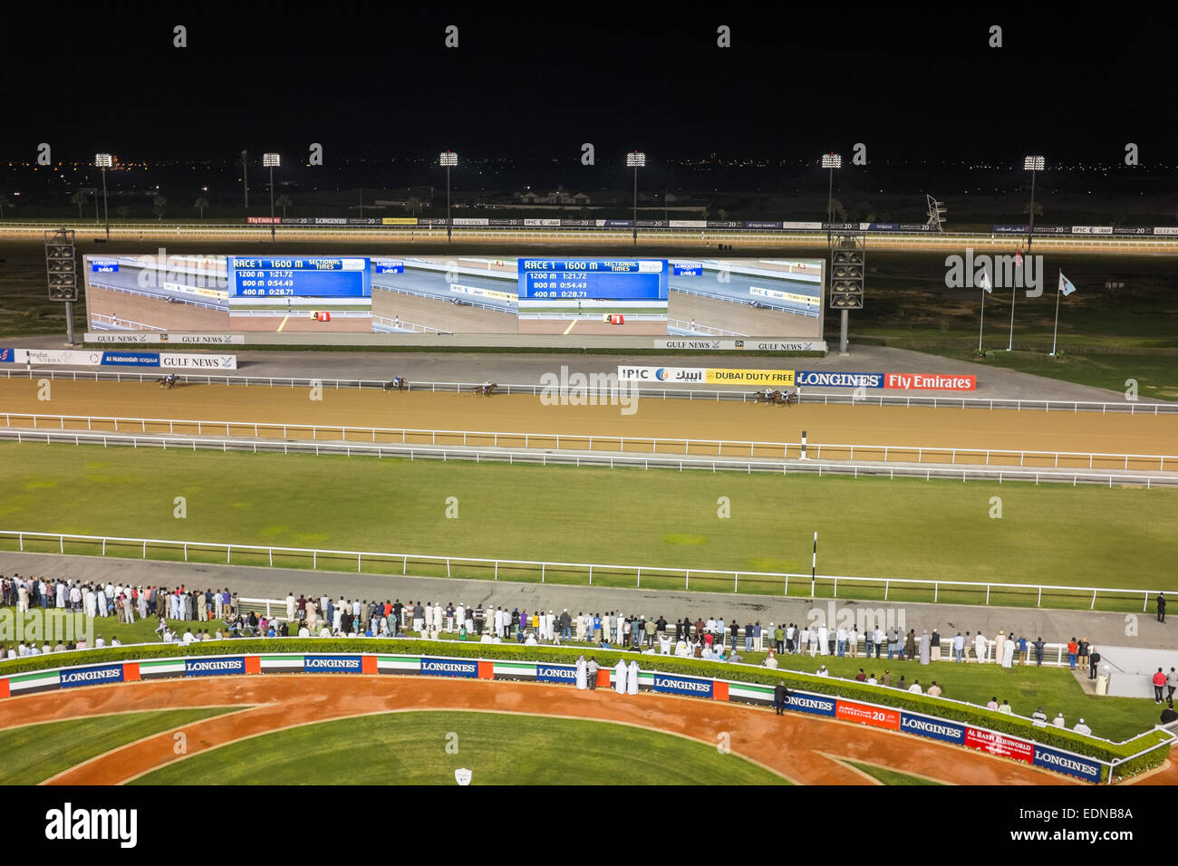Meydan Racecourse, Dubai, United Arab Emirates, Middle East Stock Photo