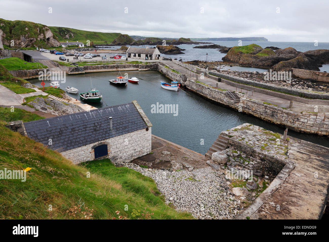 Ballintoy Harbour Stock Photo Alamy
