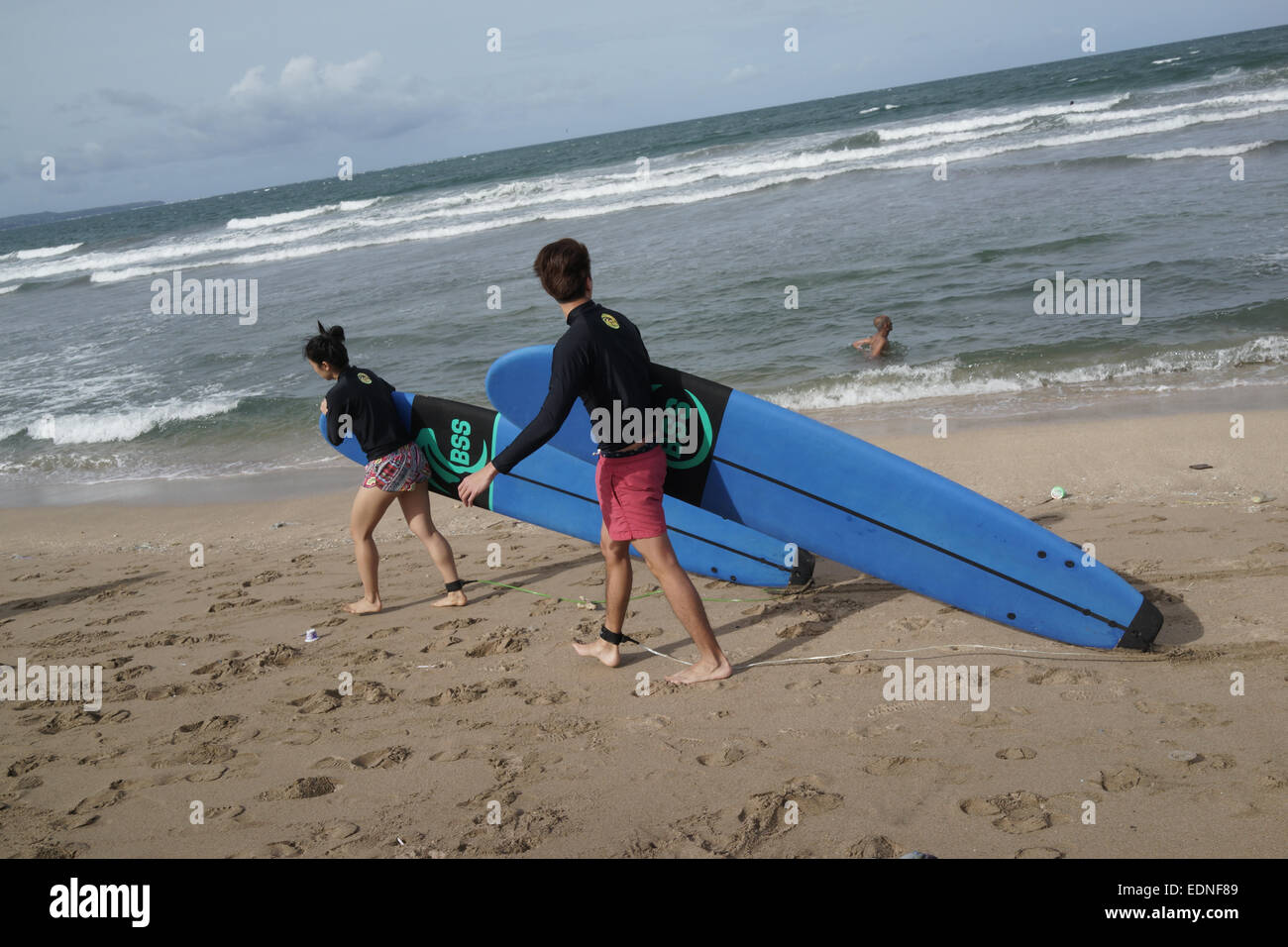 Kuta Beach Bali Indonesia Stock Photos &amp; Kuta Beach Bali ...