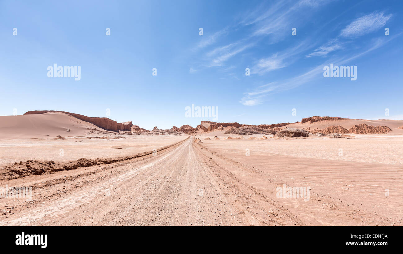 Valley of the Moon in San Pedro de Atacama, Chile, South America Stock Photo