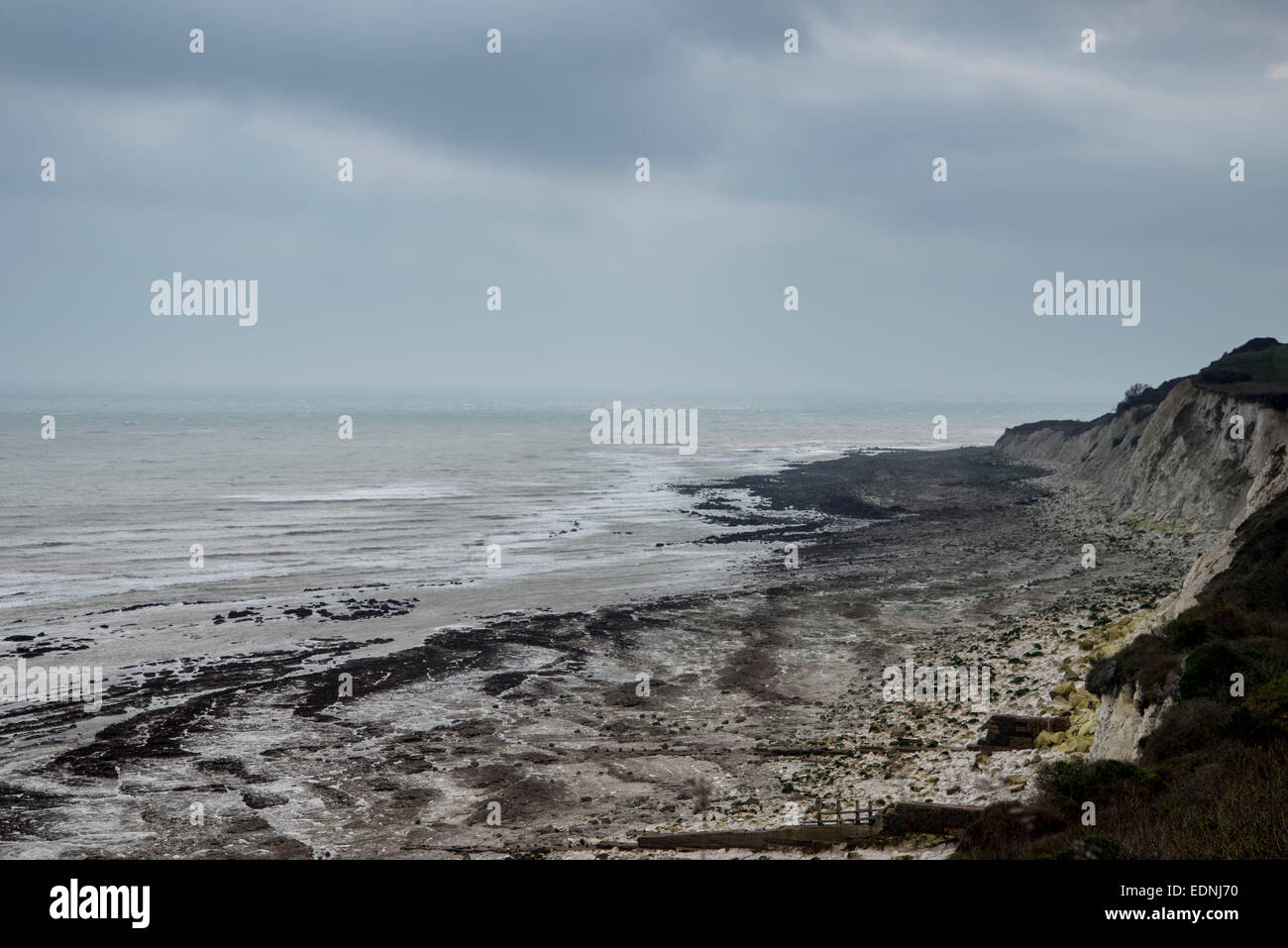 A view from near the Pinnacle of the west, chalk, cliffs at Holywell