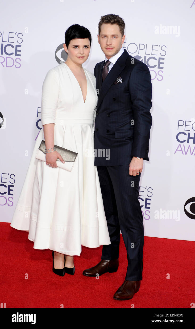 Ginnifer Goodwin & husband Josh Dallas Peoples Choice Awards 2015 07/01