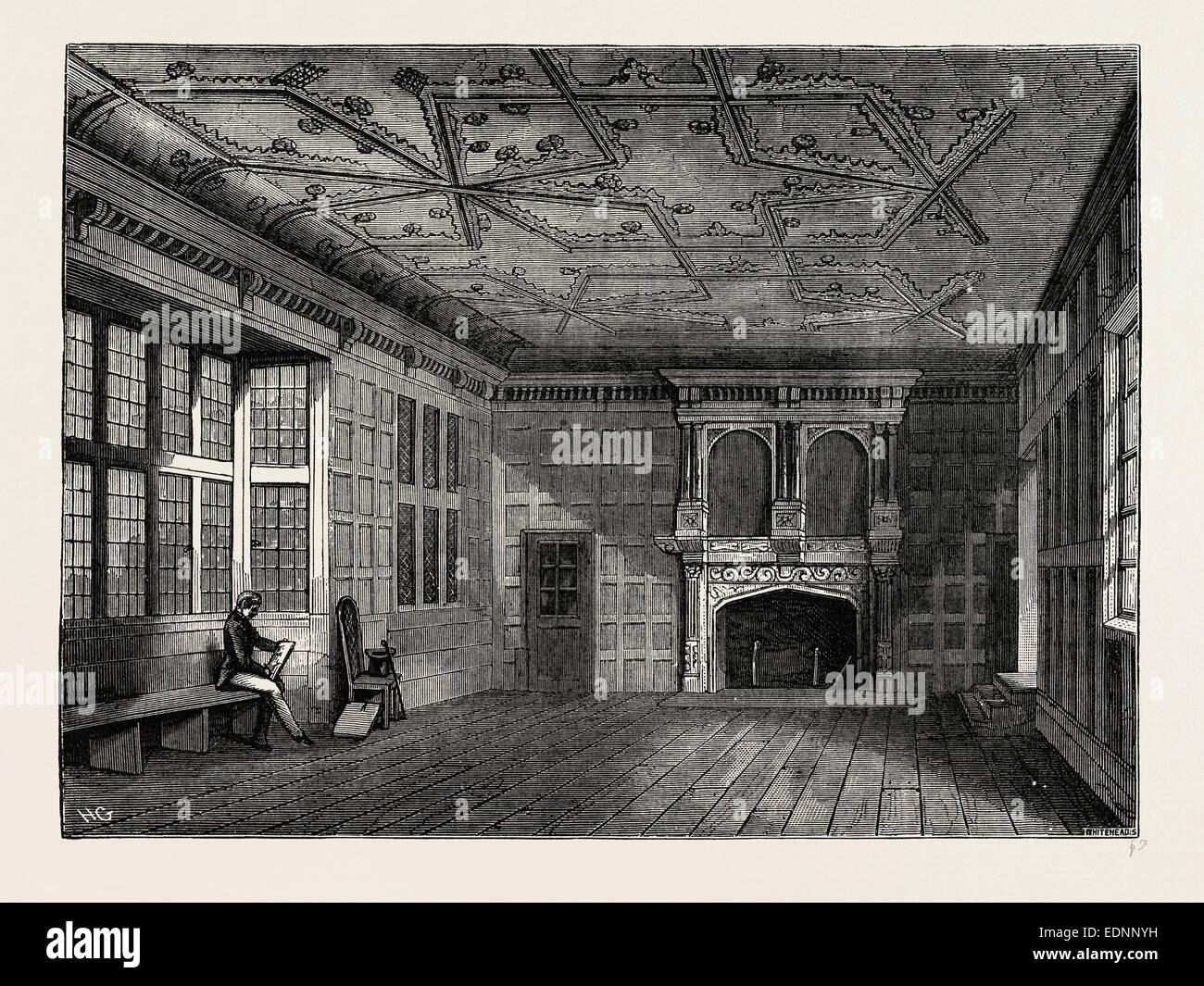 THE STAR CHAMBER, 1836, London, UK, 19th century engraving Stock Photo