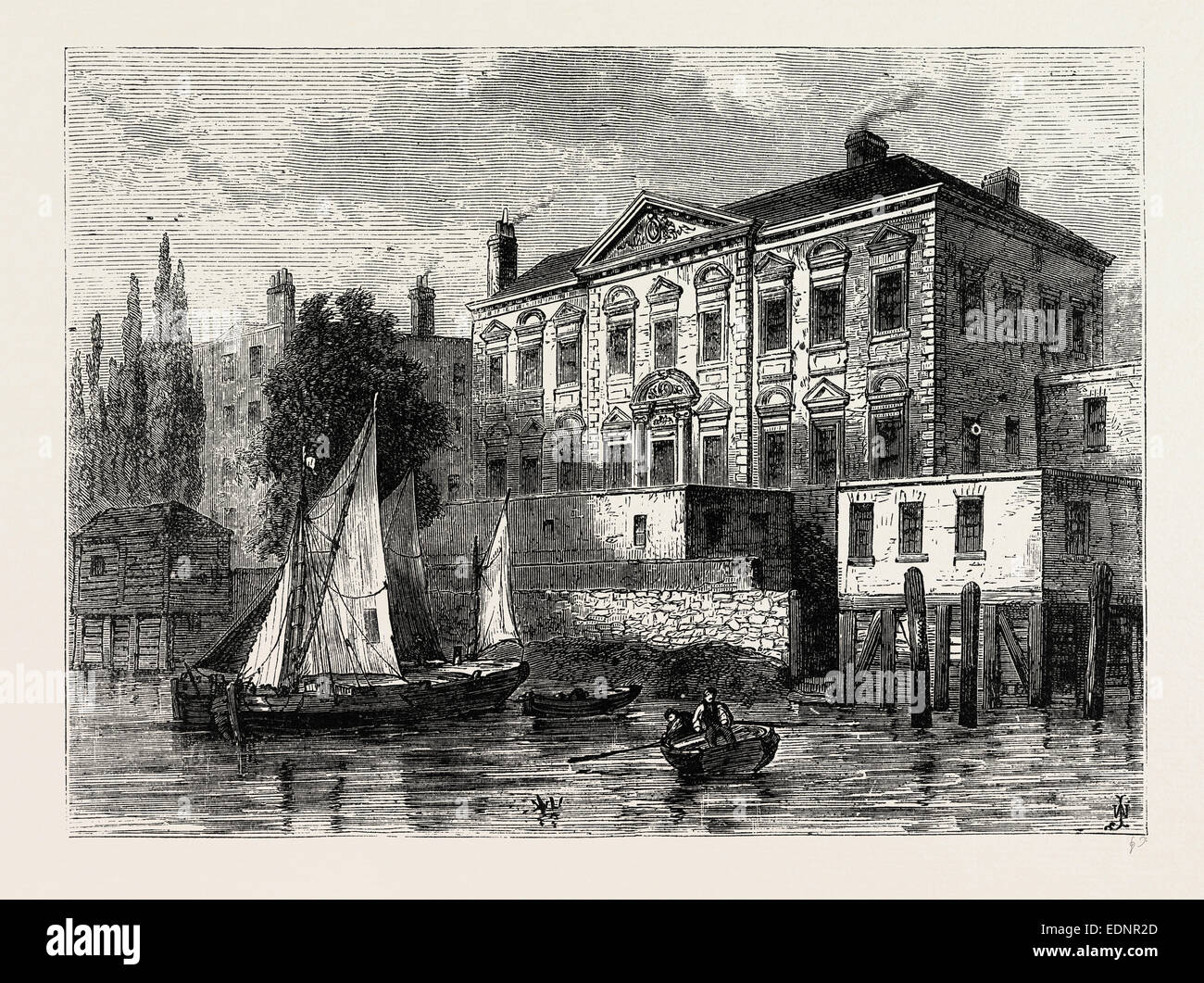 Fishmongers' Hall ロンドンの1820年代の複製画