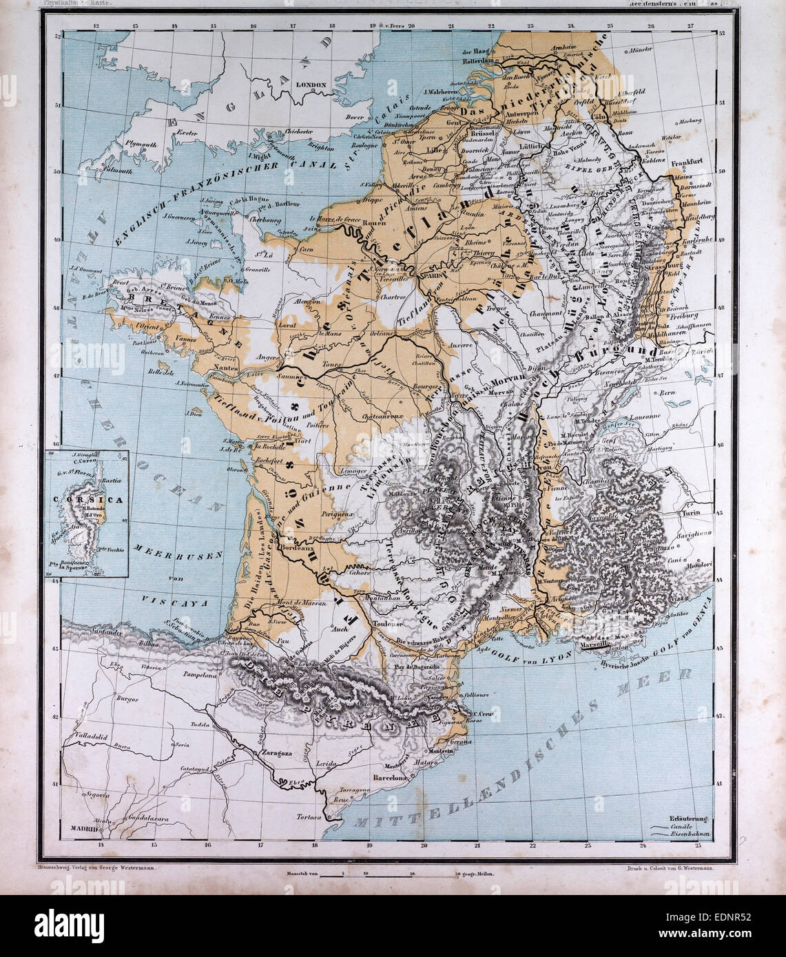 europe france belgium the netherlands atlas by th von liechtenstern and