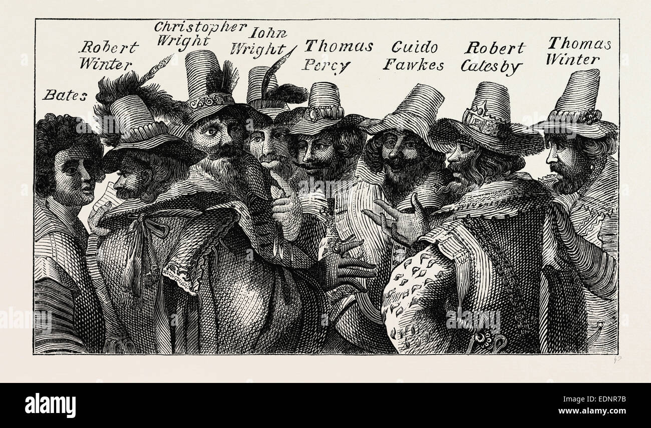 GUY FAWKES AND THE CONSPIRATORS London UK 19th Century Engraving guy-fawkes-and-the-conspirators-london-uk-19th-century-engraving