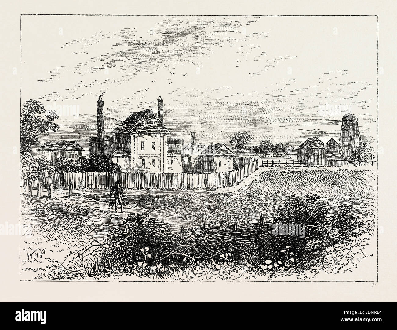 THE NEW RIVER HEAD, 1753, London, UK, 19th century engraving Stock ...