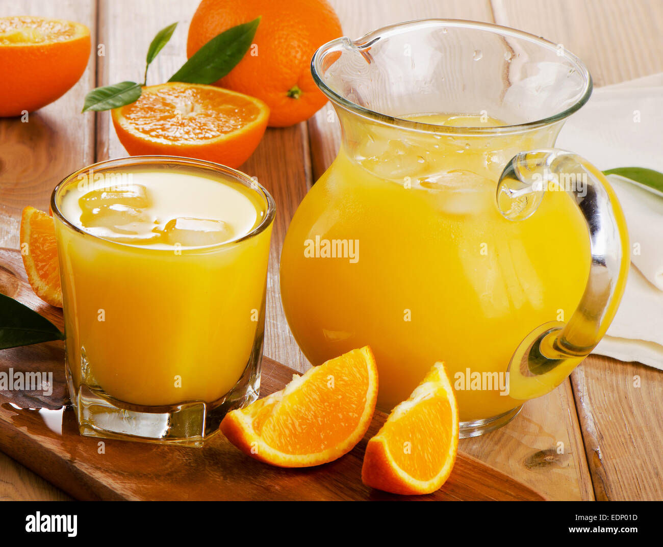 https://c8.alamy.com/comp/EDP01D/glass-and-jug-of-orange-juice-with-sliced-orange-selective-focus-EDP01D.jpg