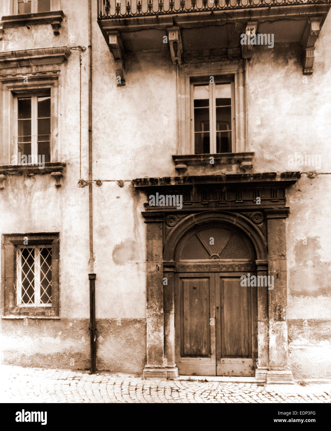 Carte Postale Ancienne L’Aquila Pescocostanzo – Cathédrale, édition 1905 (Italie)
