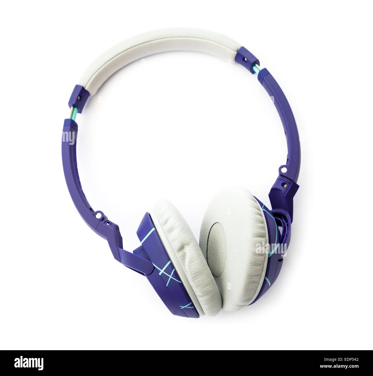 Set of Bose SoundTrue on-ear Headphones with padded speakers and headband for listening to music isolated on a white background Stock Photo