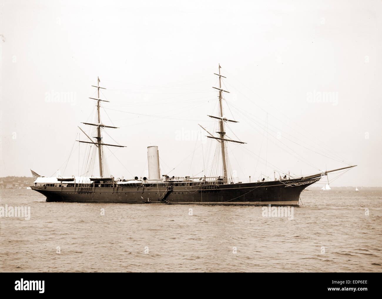 Valiant, Valiant (Steam yacht), Steam yachts, 1880 Stock Photo Alamy