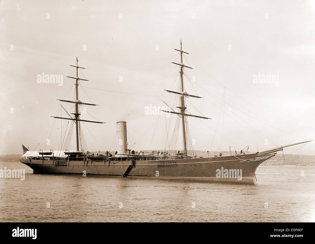 Valiant, Valiant (Steam yacht), Steam yachts, 1880 Stock Photo Alamy